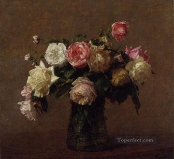 バラの花束 花画家 アンリ・ファンタン・ラトゥール Oil Paintings